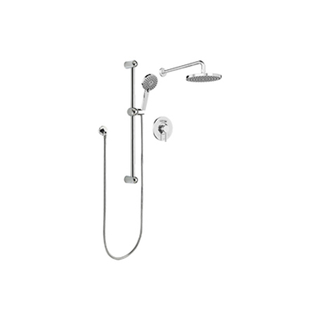 KEENEY MFG Shower Faucet Kit, Polished Chrome, Wall KIT-DEL130CCP